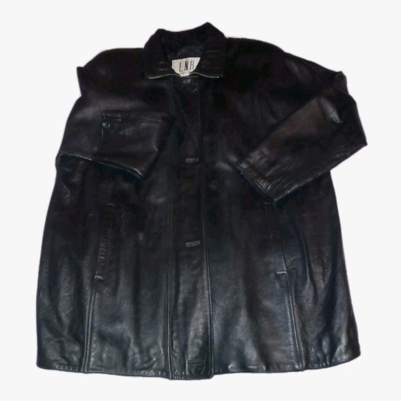 LNR Other - LNR- Women's 3/4 Leather Jacket - Black - Size L